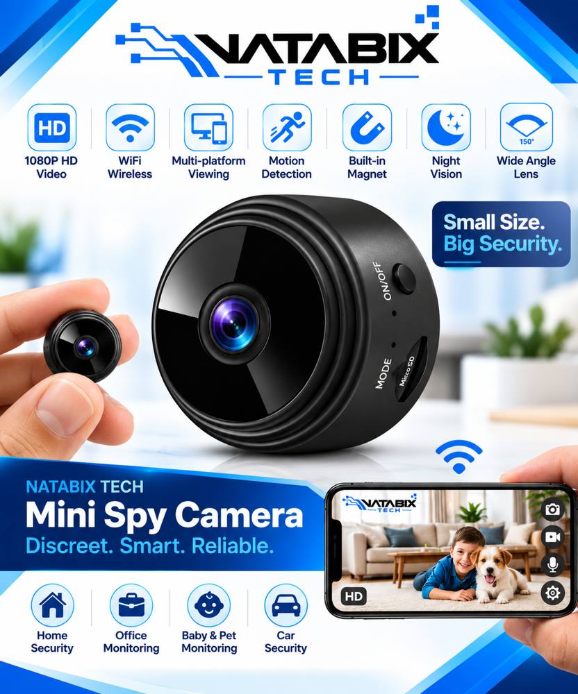 NATABIX TECH mini camera with app view
