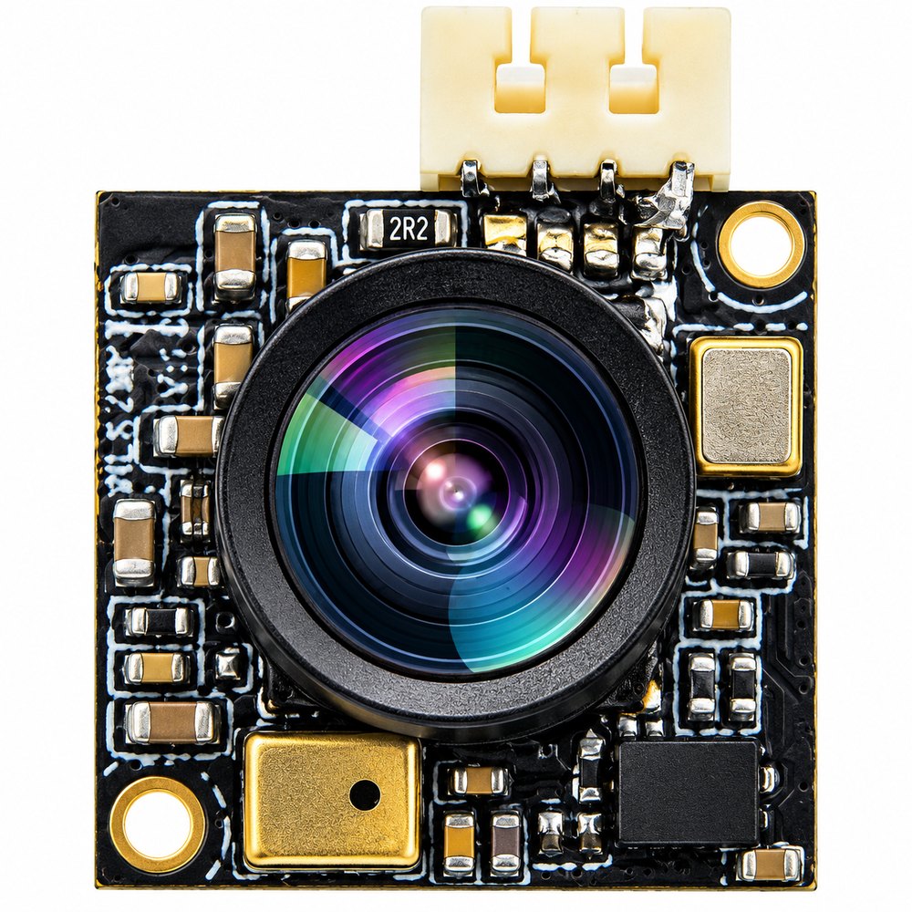 F37P USB camera module, front view of board and lens
