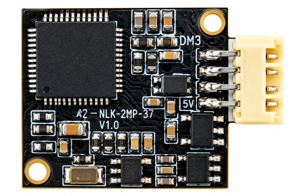 F37P USB camera module, back view of board
