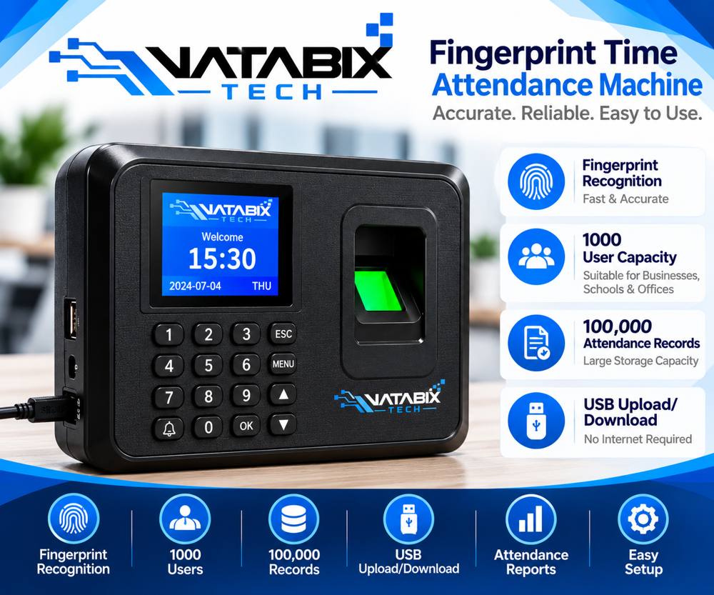 NATABIX TECH fingerprint time attendance machine