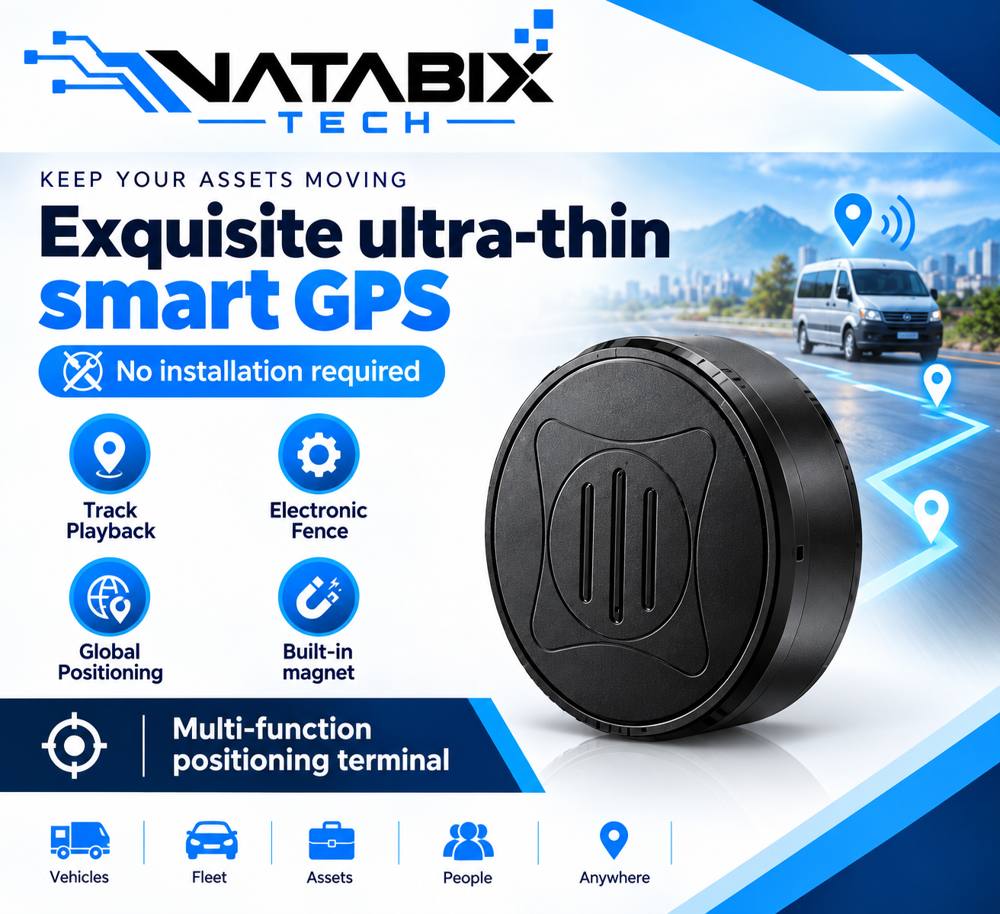Ultra-thin magnetic smart GPS tracker