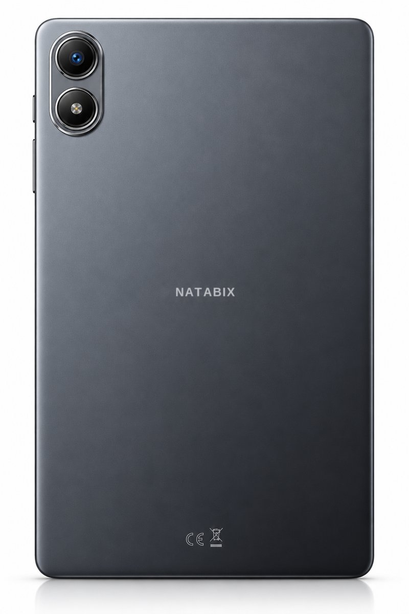 NATABIX tablet, back view with dual camera